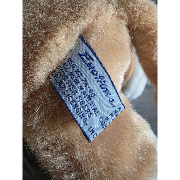 Vtg Mattel Emotions 1980s Hastings 11" Lion Plush Stuffed Animal Tan Grey G24 - Picture 8 of 11